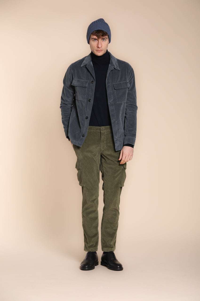 Chile pantalone cargo in velluto costa francia regular fit