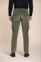 Chile pantalone cargo in velluto costa francia regular fit