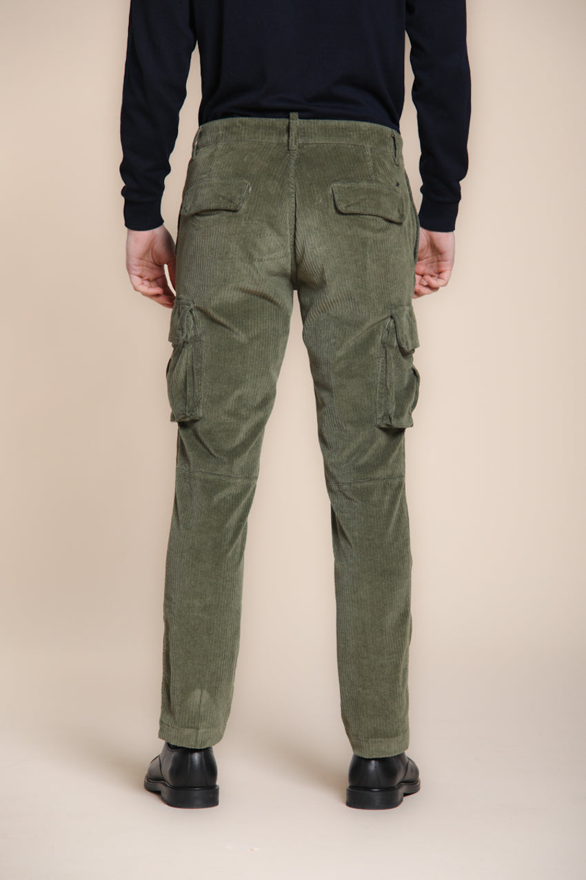 Chile pantalone cargo in velluto costa francia regular fit