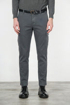 Chile pantalón cargo hombre en algodón stretch con trama diagonal, regular fit