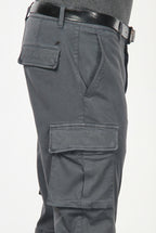 Chile pantalón cargo hombre en algodón stretch con trama diagonal, regular fit