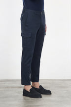Chile men’s cargo pants in stretch cotton with diagonal weave, regular fit