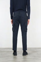 Chile men’s cargo pants in stretch cotton with diagonal weave, regular fit