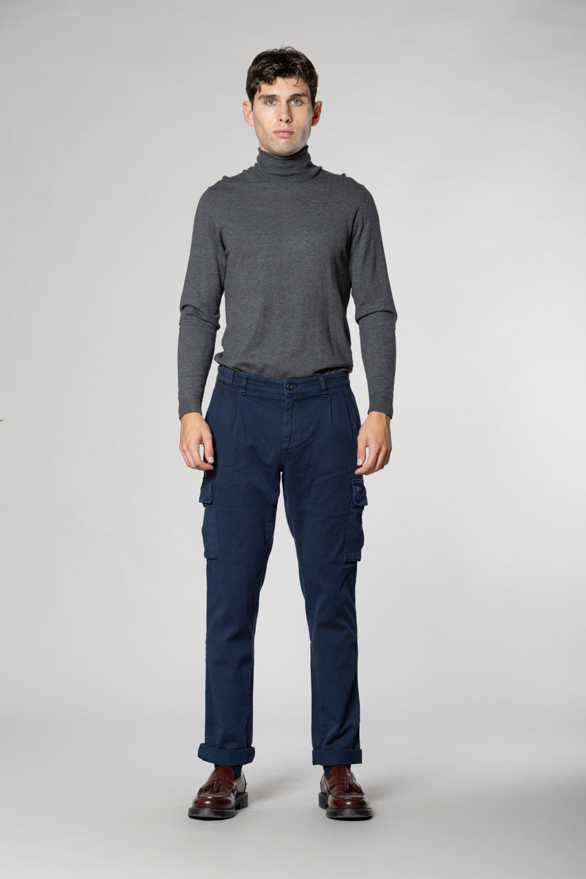 Chile 2 Pinces pantalone cargo in bull regular fit