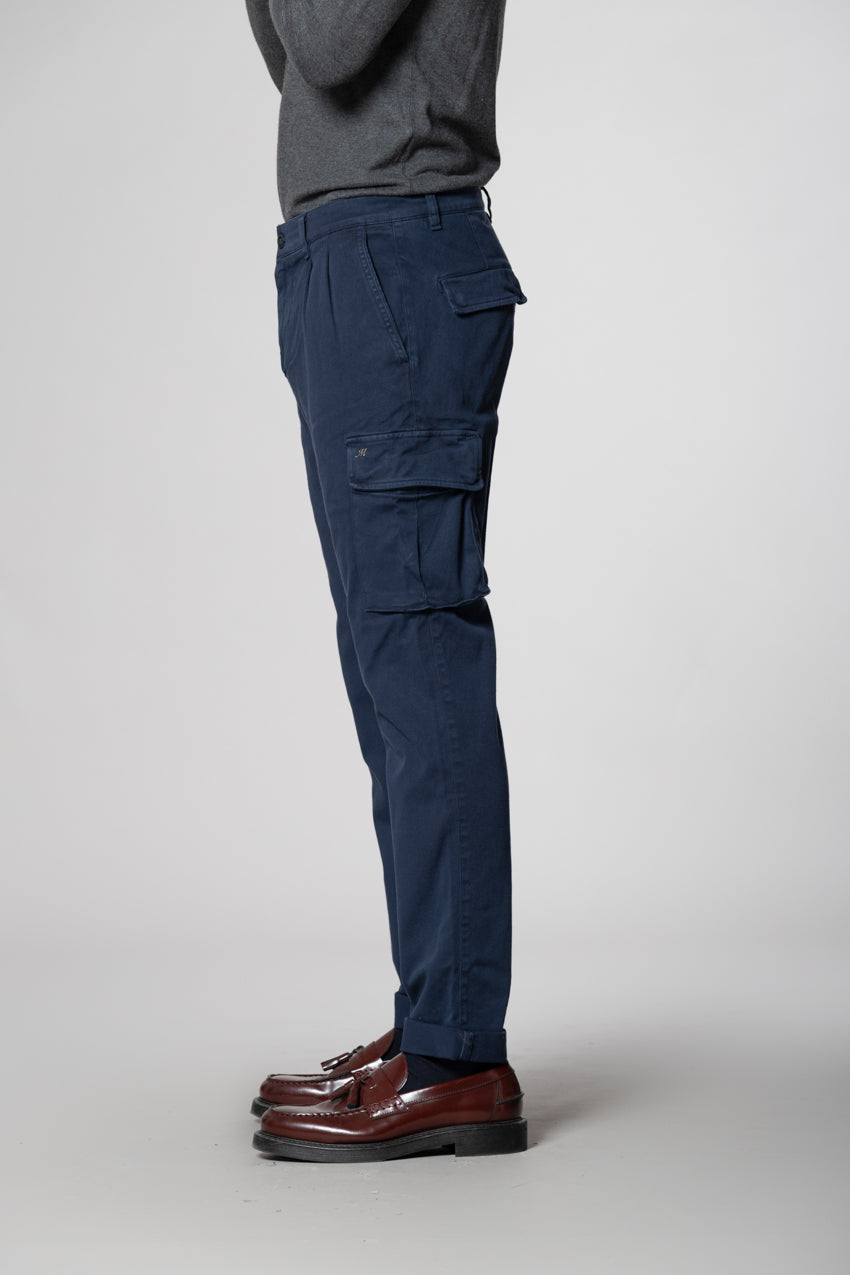 Chile 2 Pinces pantalone cargo in bull regular fit