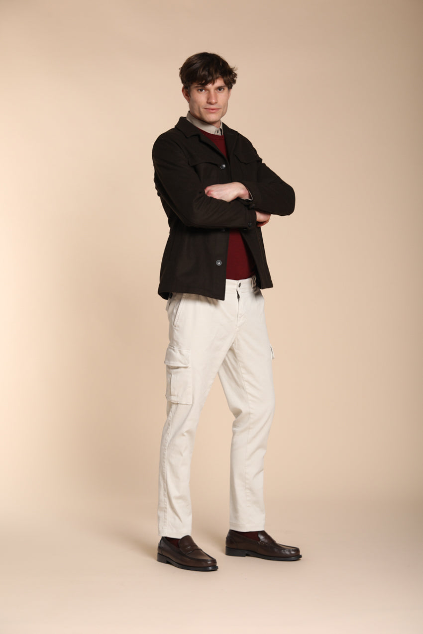 Chile 2 Pinces pantalone cargo in bull regular fit