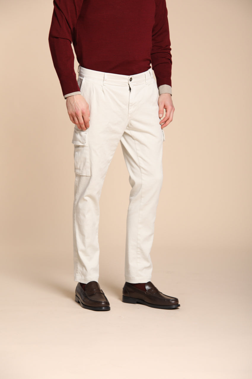 Chile 2 Pinces pantalone cargo in bull regular fit