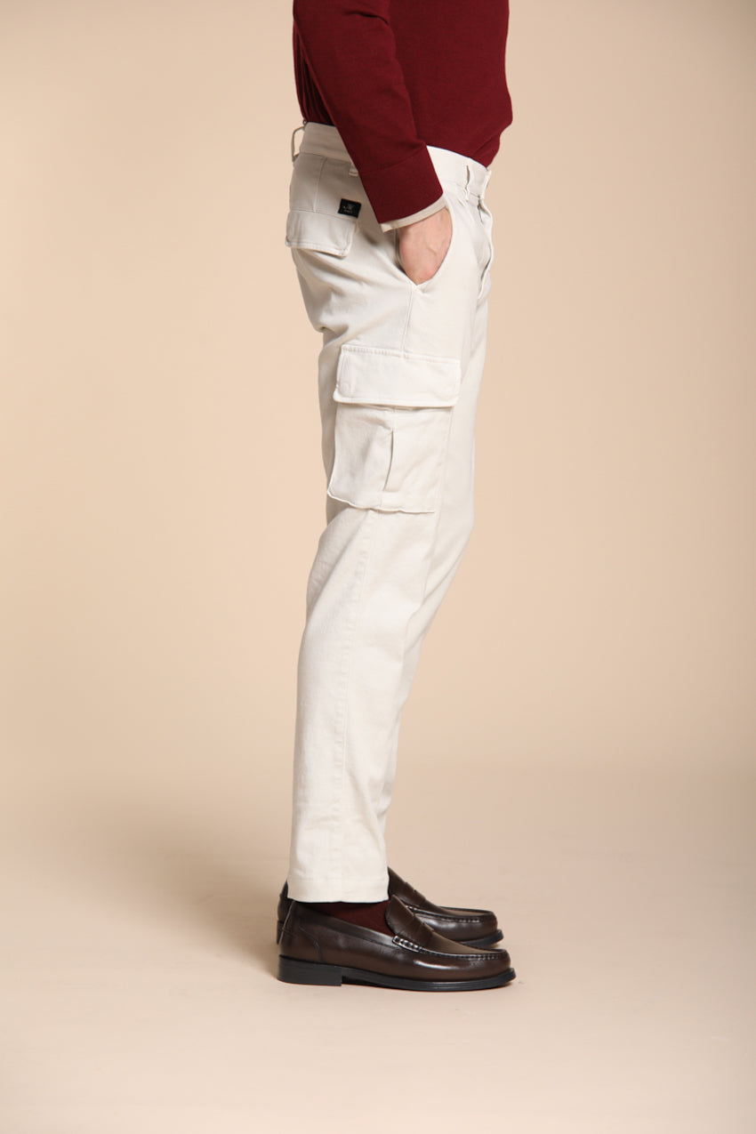 Chile 2 Pinces pantalone cargo in bull regular fit