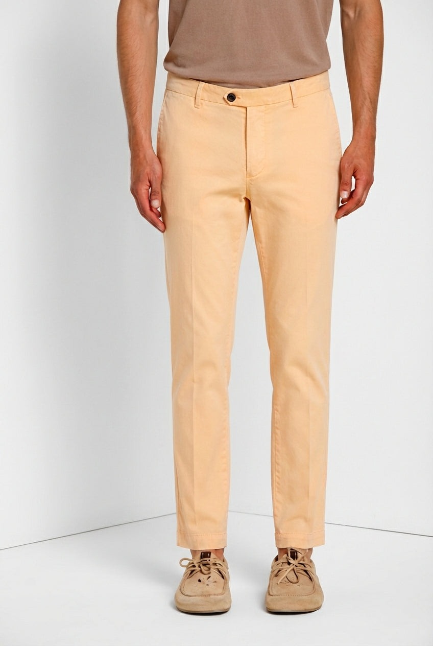 New York Delamere Hose Chino Herren aus leicht Stretch Twill regular fit