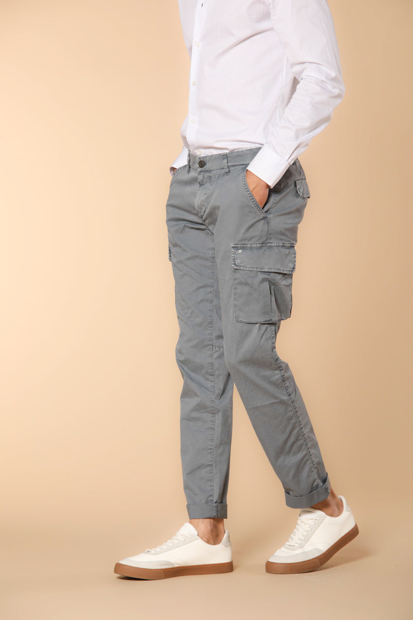 Chile Pantalón Cargo hombre en twill de algodón pima ligero special washing  Extra-slim fit 