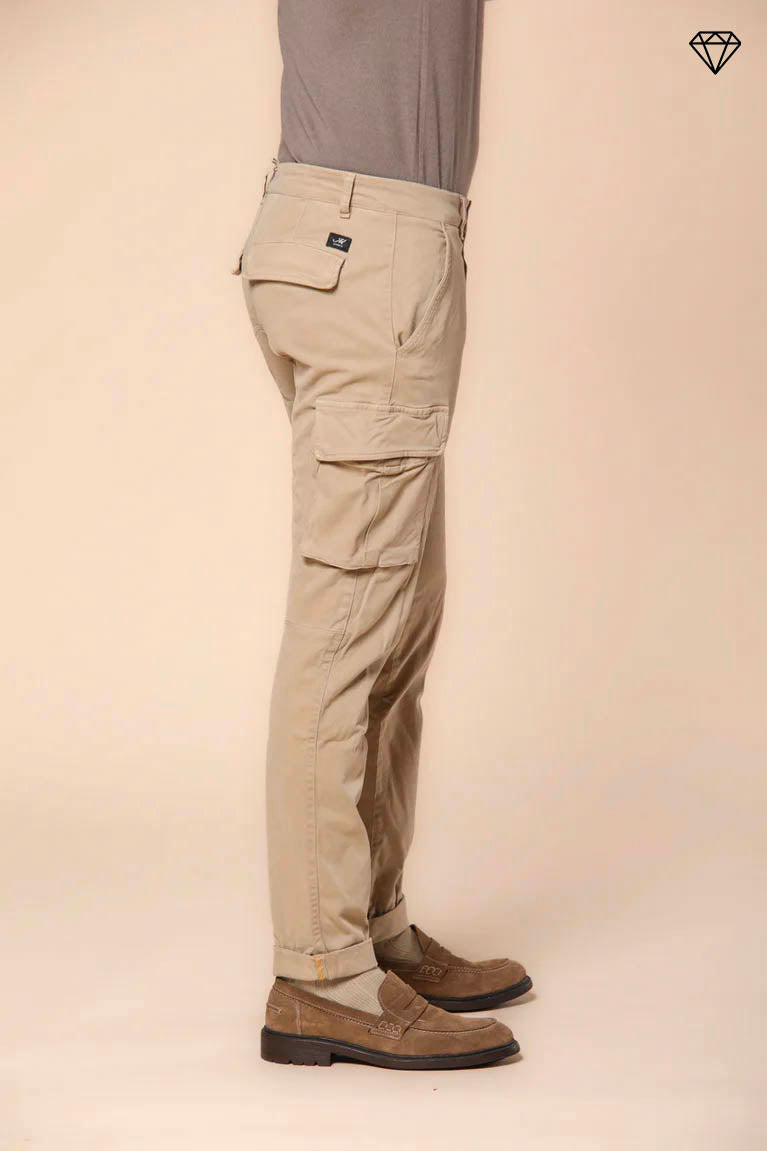 Chile pantalón cargo hombre en gabardina ajuste extra slim ①