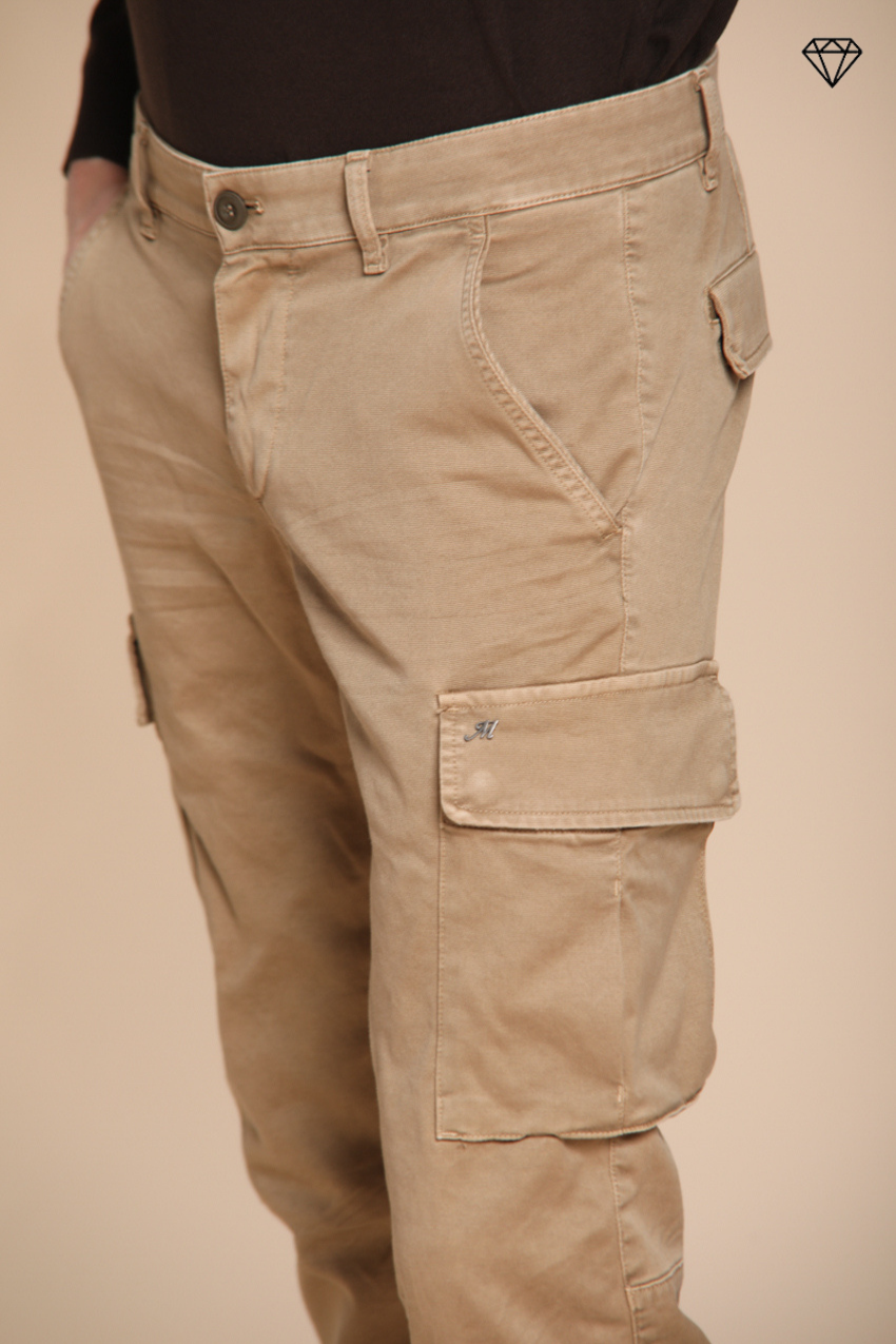Chile pantalon cargo homme en gabardine extra slim fit ①