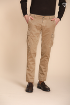 Chile pantalon cargo homme en gabardine extra slim fit ①