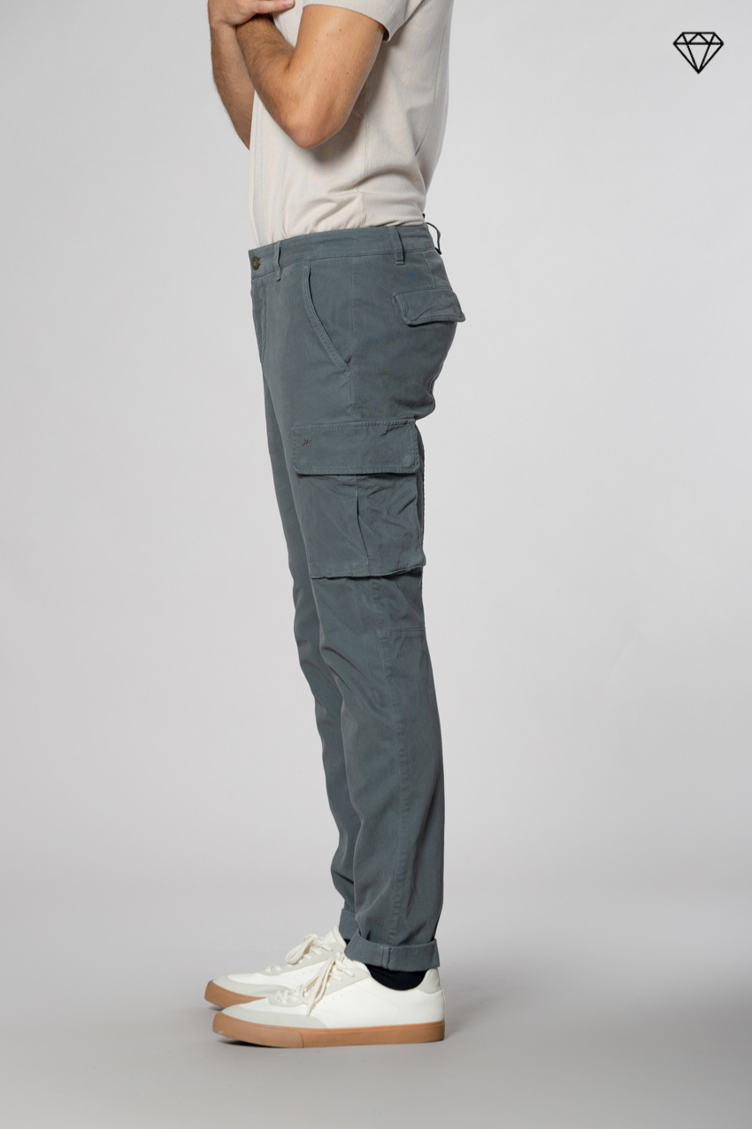Chile pantalon cargo homme en gabardine extra slim fit ①