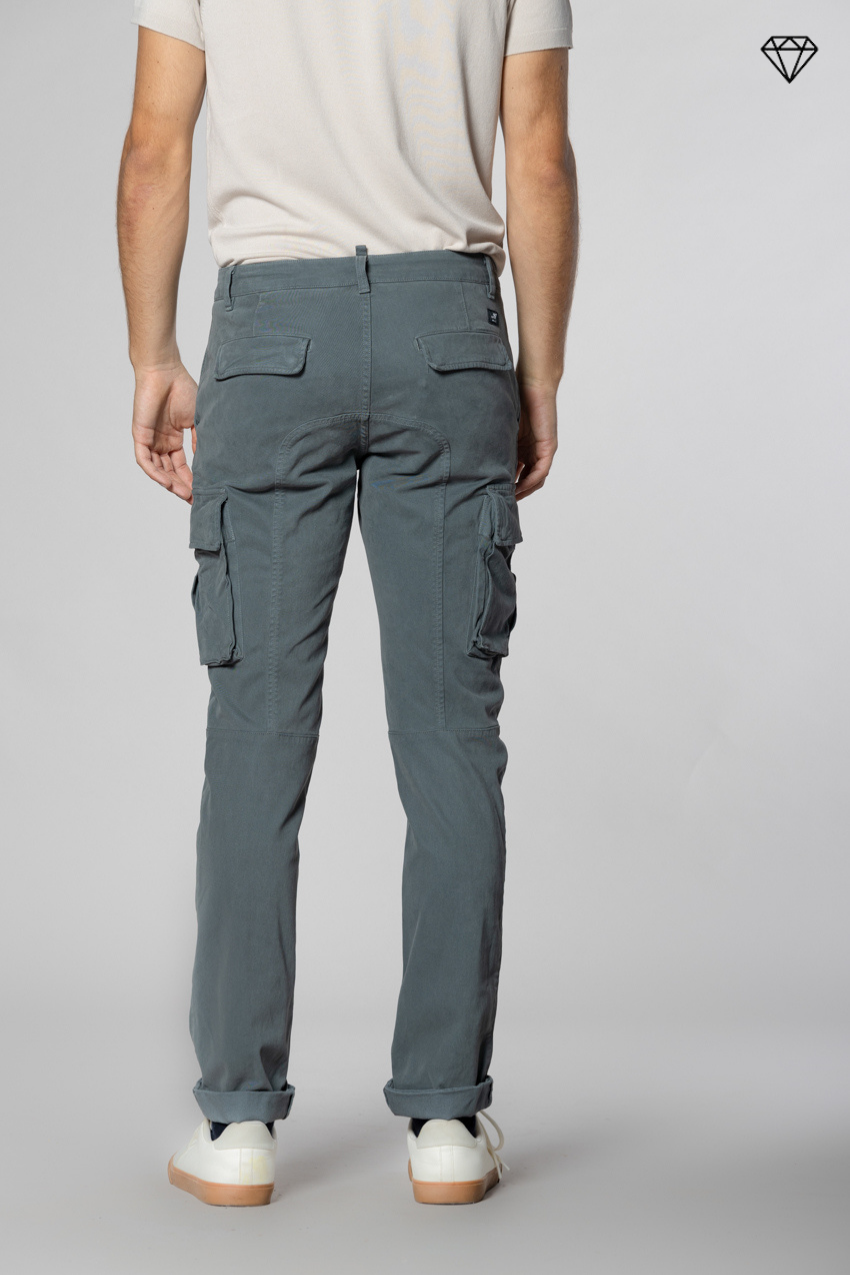 Chile pantalone cargo uomo in gabardina extra slim fit ①