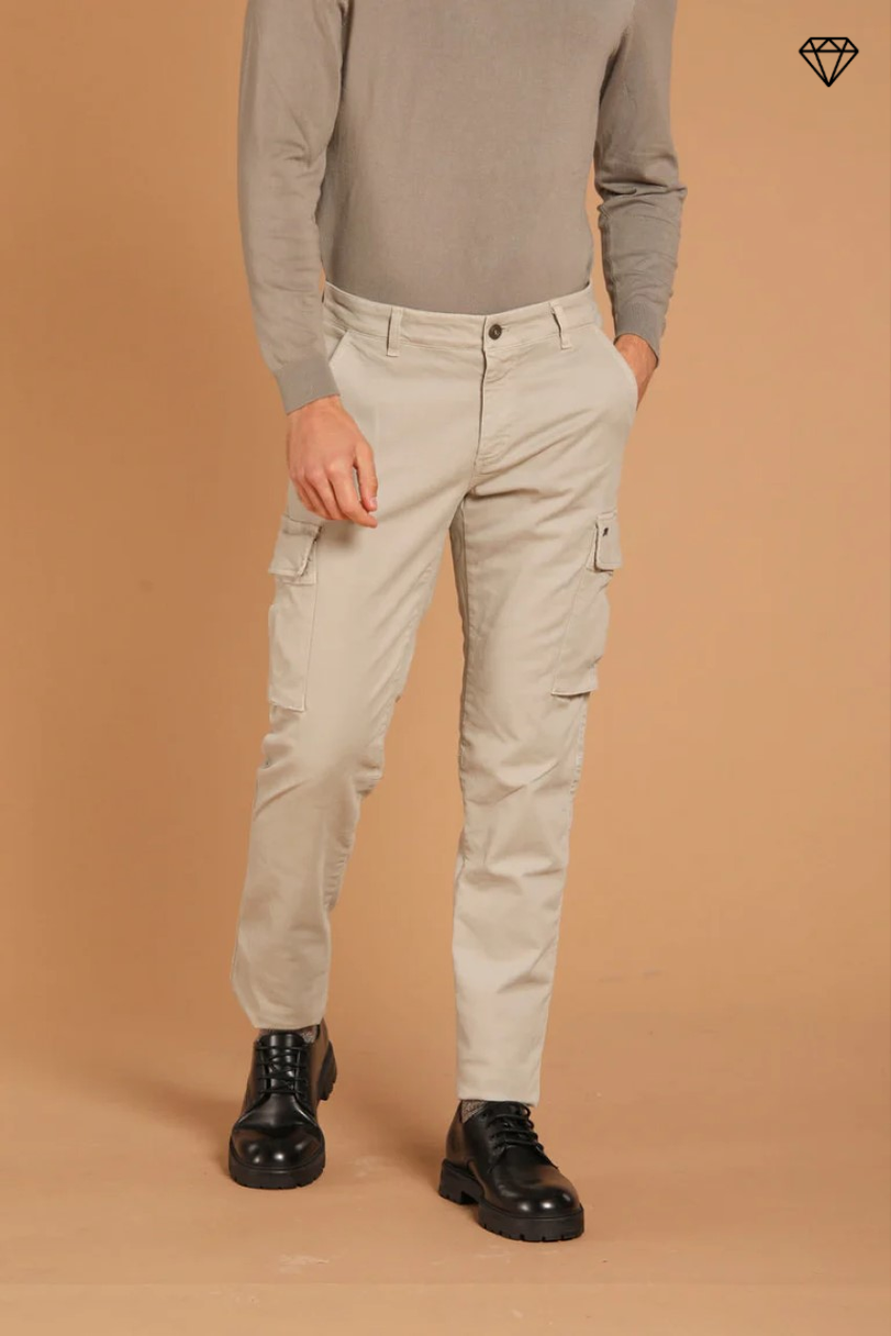 Immagine 3 di Chile pantalone cargo uomo in gabardina extra slim fit di Mason's