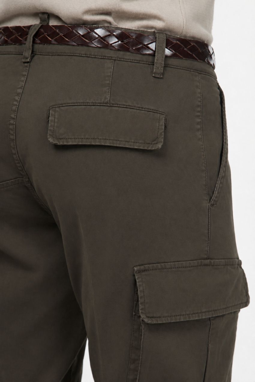 Pantalón cargo Chile para hombre en gabardina stretch extra slim fit ①