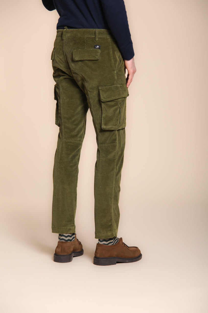 Chile men's cargo trousers in 500-wale corduroy extra slim fit ①
