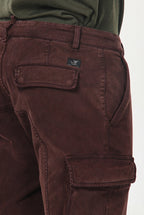 Chile men’s cargo pants in stretch gabardine, extra slim fit ①