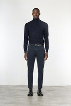 Chile pantalone cargo uomo in gabardina stretch extra slim fit ①