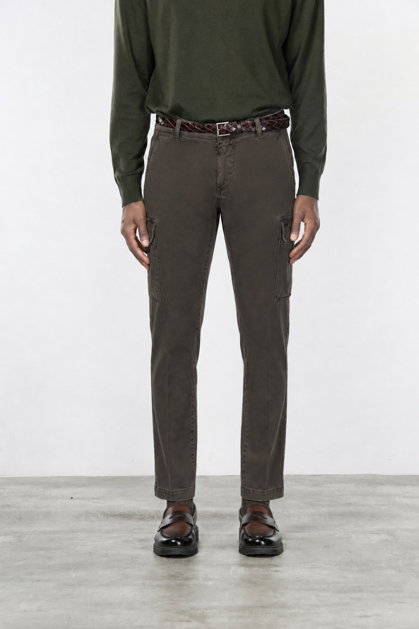 Chile Cargo-Hose für Herren aus Stretch-Gabardine mit extra slim fit ①
