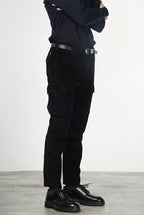 Chile pantalone cargo uomo in velluto 500 righe extra slim fit ①
