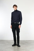 Chile pantalone cargo uomo in velluto 500 righe extra slim fit ①