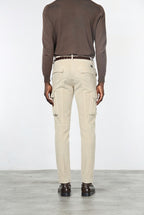 Chile pantalone cargo uomo in velluto 500 righe extra slim fit ①
