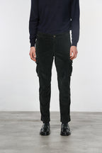 Chile pantalone cargo uomo in velluto 500 righe extra slim fit ①