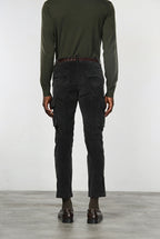 Chile pantalón cargo de hombre en terciopelo 500 rayas con extra slim fit ①