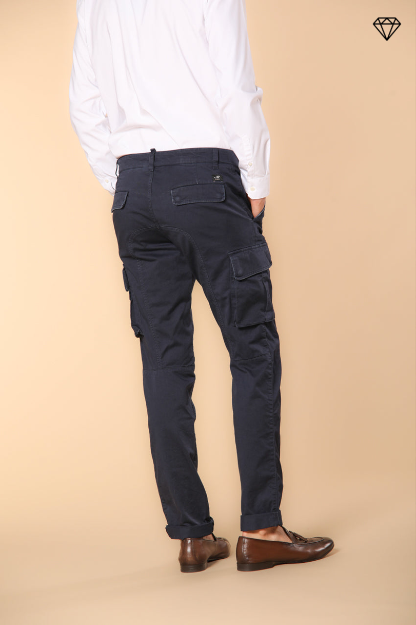 Immagine 5 di Chile pantalone cargo uomo in raso stretch extra slim fit di Mason's