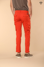 Chile pantalón cargo hombre en satén stretch extra slim fit  ①