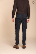 Foto 4 Chile pantalone cargo uomo in gabardina extra slim fit ①