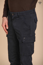 Foto 2 Chile pantalone cargo uomo in gabardina extra slim fit ①