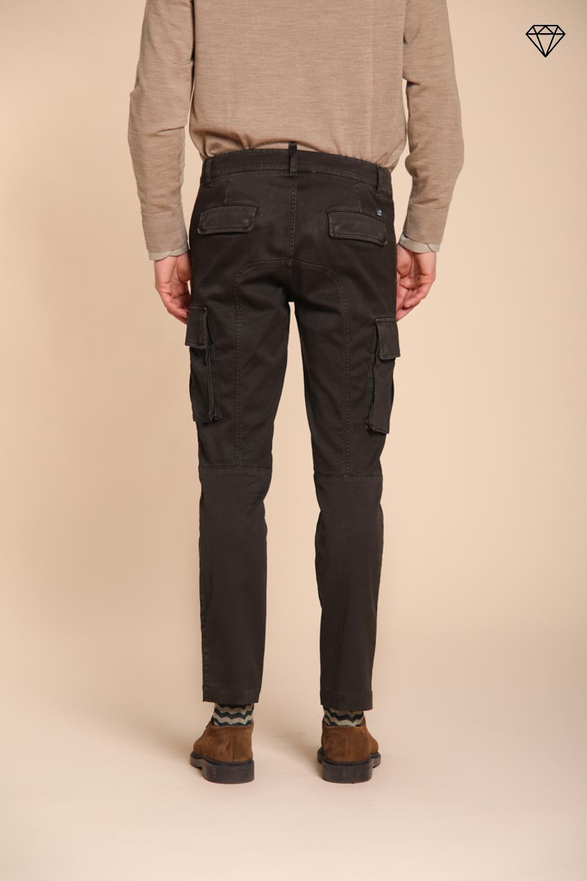 Foto 5 Chile pantalone cargo uomo in gabardina extra slim fit ①