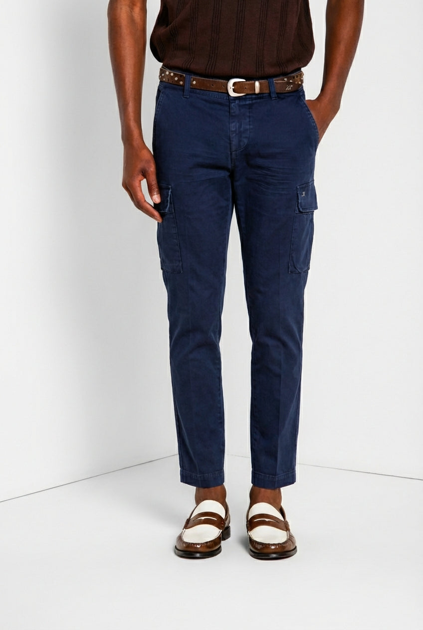 Chile pantalón cargo hombre de satén stretch extra slim fit ①