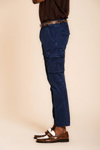 Chile pantalone cargo uomo in raso stretch extra slim fit ①
