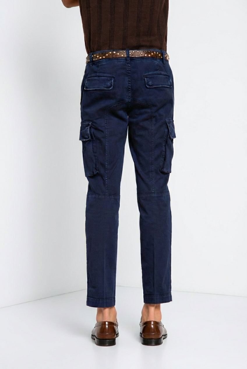 Chile pantalón cargo hombre de satén stretch extra slim fit ①