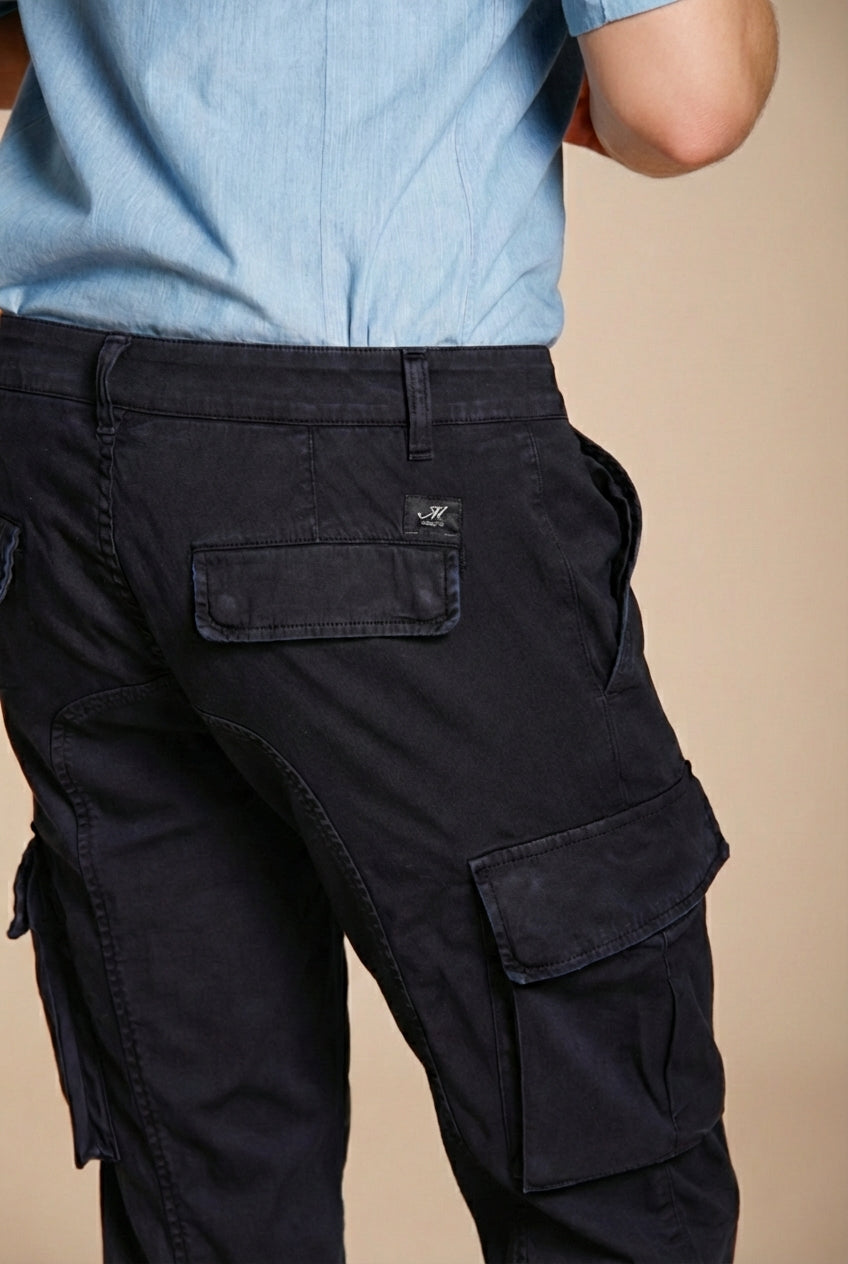 Chile men's cargo pants in stretch satin extra slim fit ①