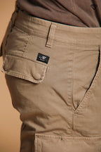 Chile Men's cargo pants in stretch satin Extra Slim Fit ①