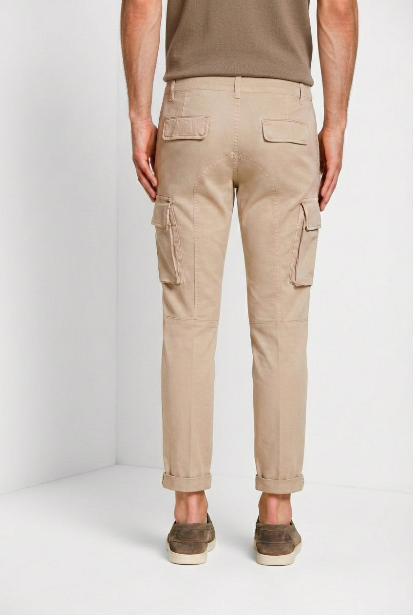 Chile Herren Cargo Hose aus Stretch-Satin extra slim fit ①