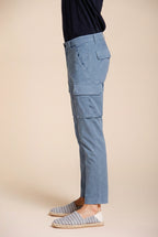 Chile pantalone cargo uomo in raso stretch extra slim fit ①