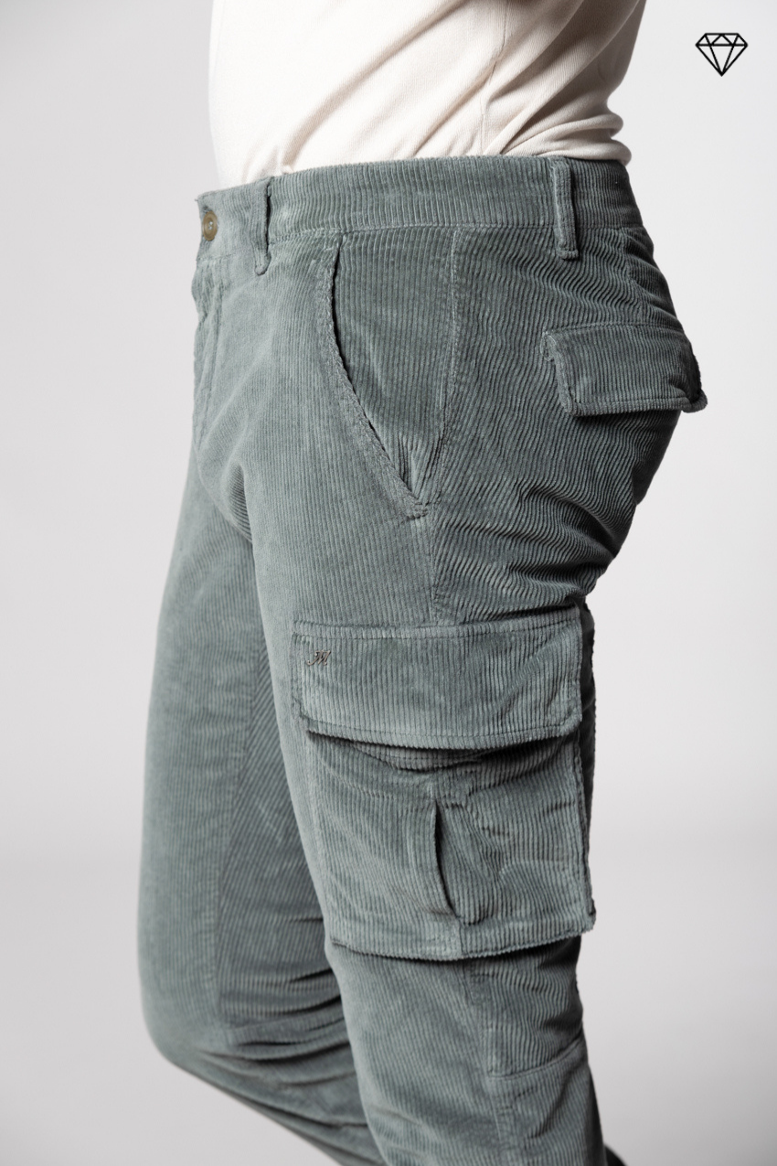 Chile Herren-Cargohose aus 500-Rippen-Samt extra slim fit ①