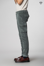 Chile pantalon cargo homme en velours 500 raies extra slim fit ①
