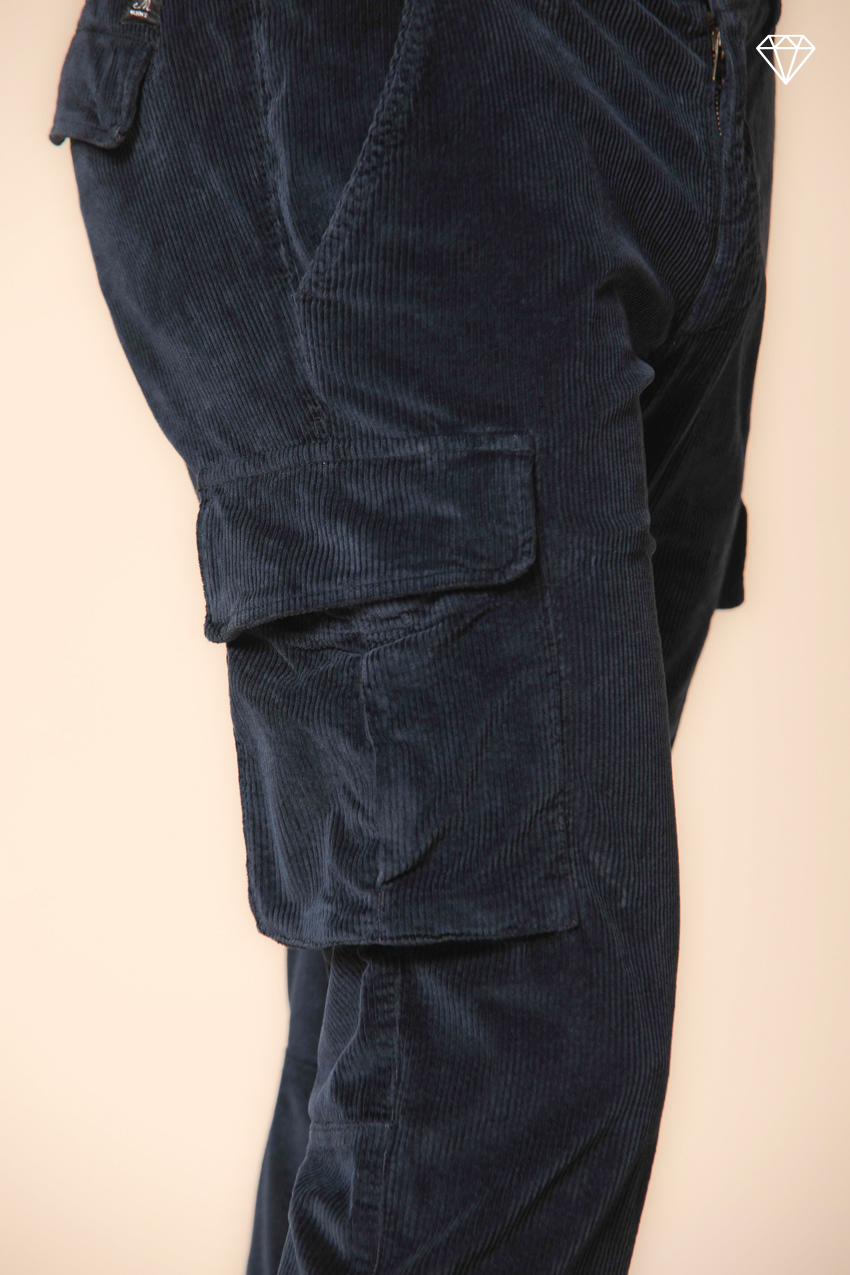 Chile men's cargo trousers in 500-wale corduroy extra slim fit ①