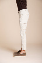 Chile pantalón cargo hombre en raso stretch extra slim fit ①