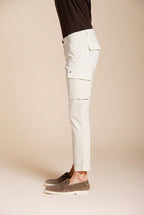 Chile pantalone cargo uomo in raso stretch extra slim fit ①
