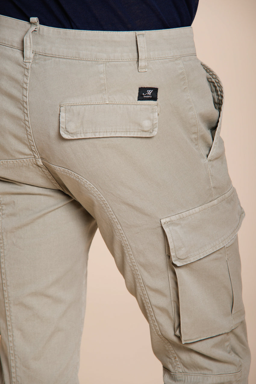 Chile men's cargo pants in stretch satin extra slim fit ①