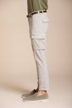 Chile pantalone cargo uomo in raso stretch extra slim fit ①