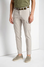 Chile pantalone cargo uomo in raso stretch extra slim fit ①